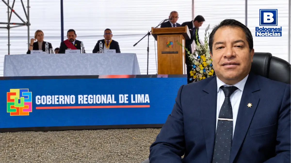 Wilbert Gutiérrez, nuevo director de Educación Lima, durante su presentación oficial junto a funcionarios del GORE Lima.